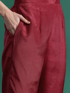 Indo Era Ethnic Motifs Yoke Design Sequinned Kurta with Trousers & Dupatta | Grocsy