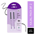 Plum Eye-Swear-By Kohl Kajal Combo - Deep Black | Grocsy