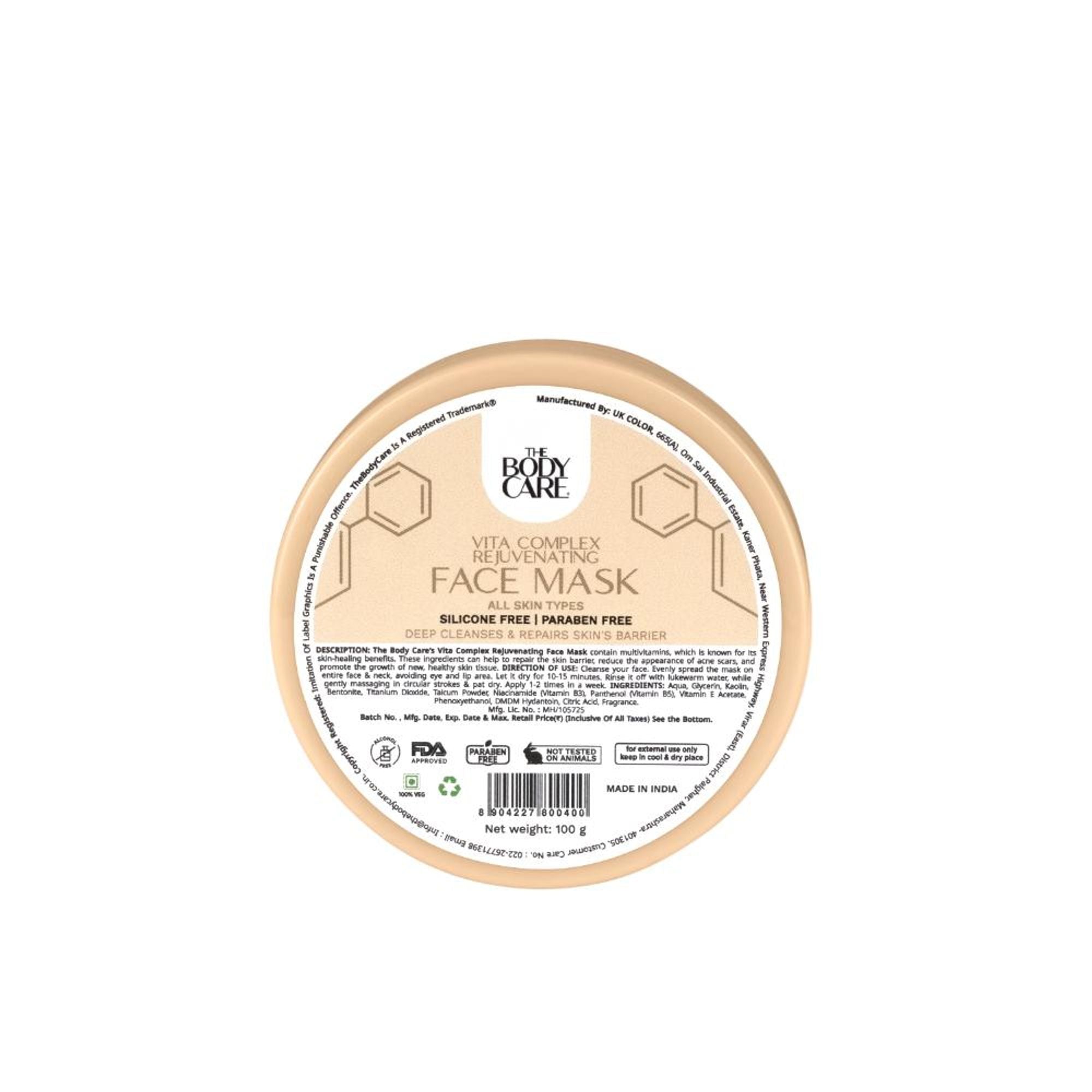The Body Care Vitamin E Face Pack | Grocsy