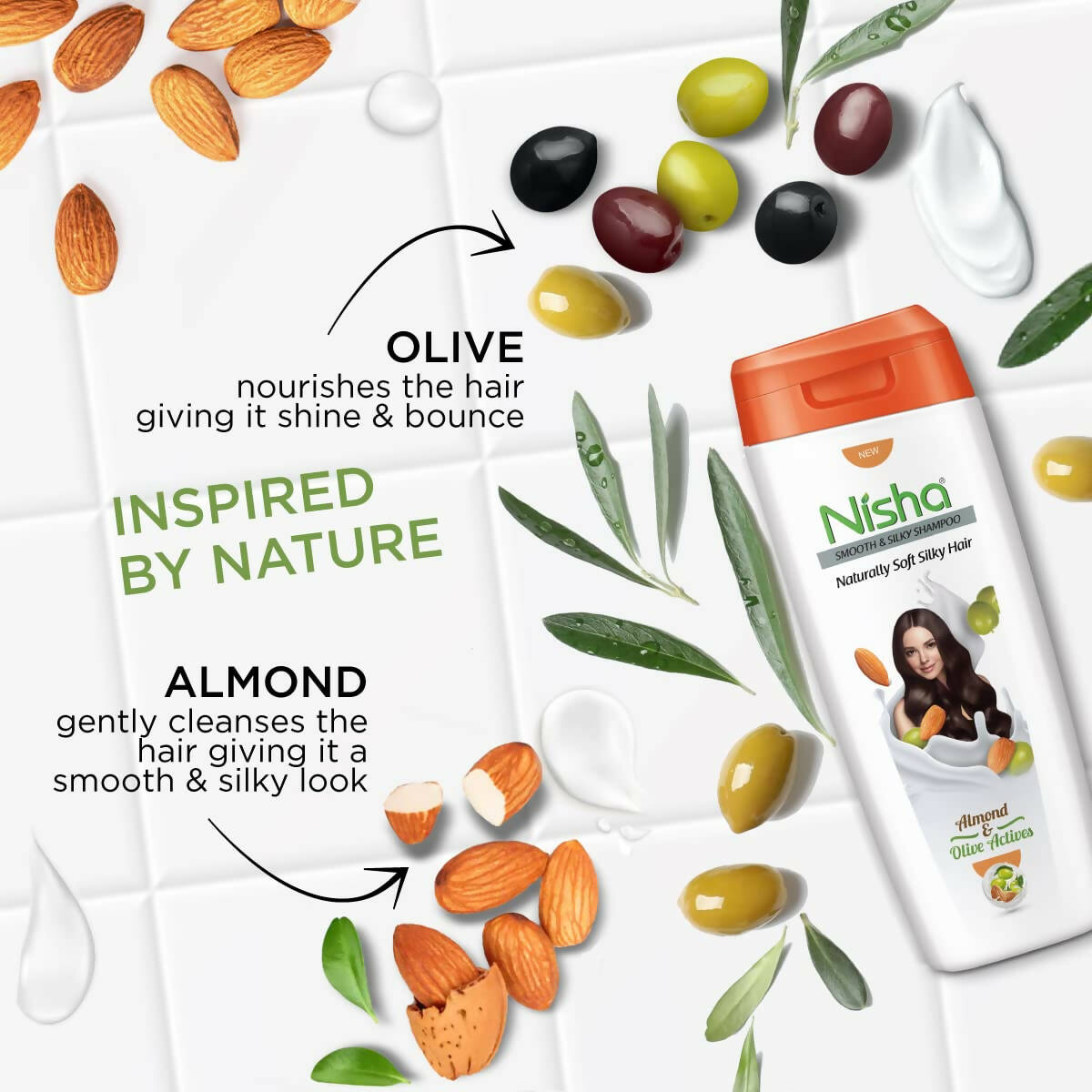 Nisha Smooth Naturally Soft Silky Hair Shampoo | Grocsy