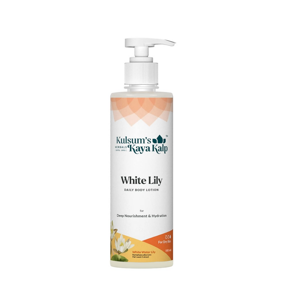Kulsum's Kaya Kalp White Lily, Daily Body Lotion For Deep Nourishment And Hydration | Grocsy