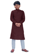 DEIANA'S Casual Designer Kurta Pyjama Set For Boys And kids (Dark Brown) | Grocsy