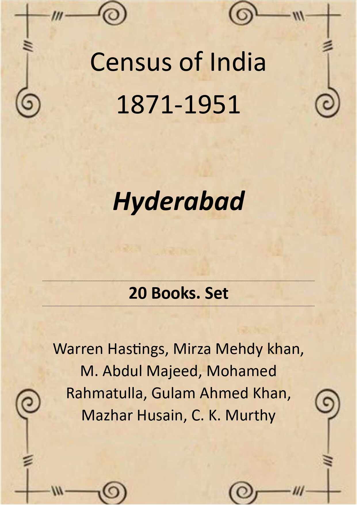 Census of India 1871-1951: Hyderabad - Gyan Books | Grocsy