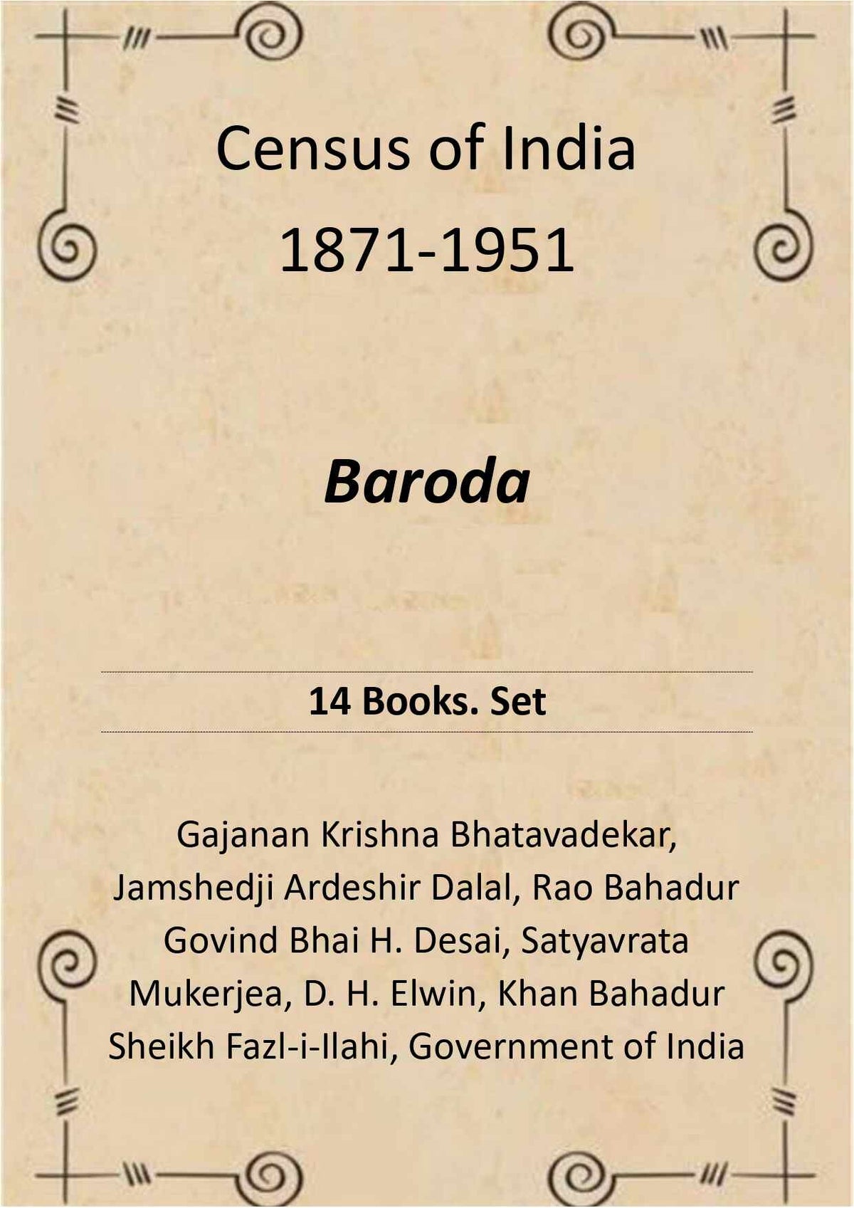 Census of India 1871-1951: Baroda - Gyan Books | Grocsy