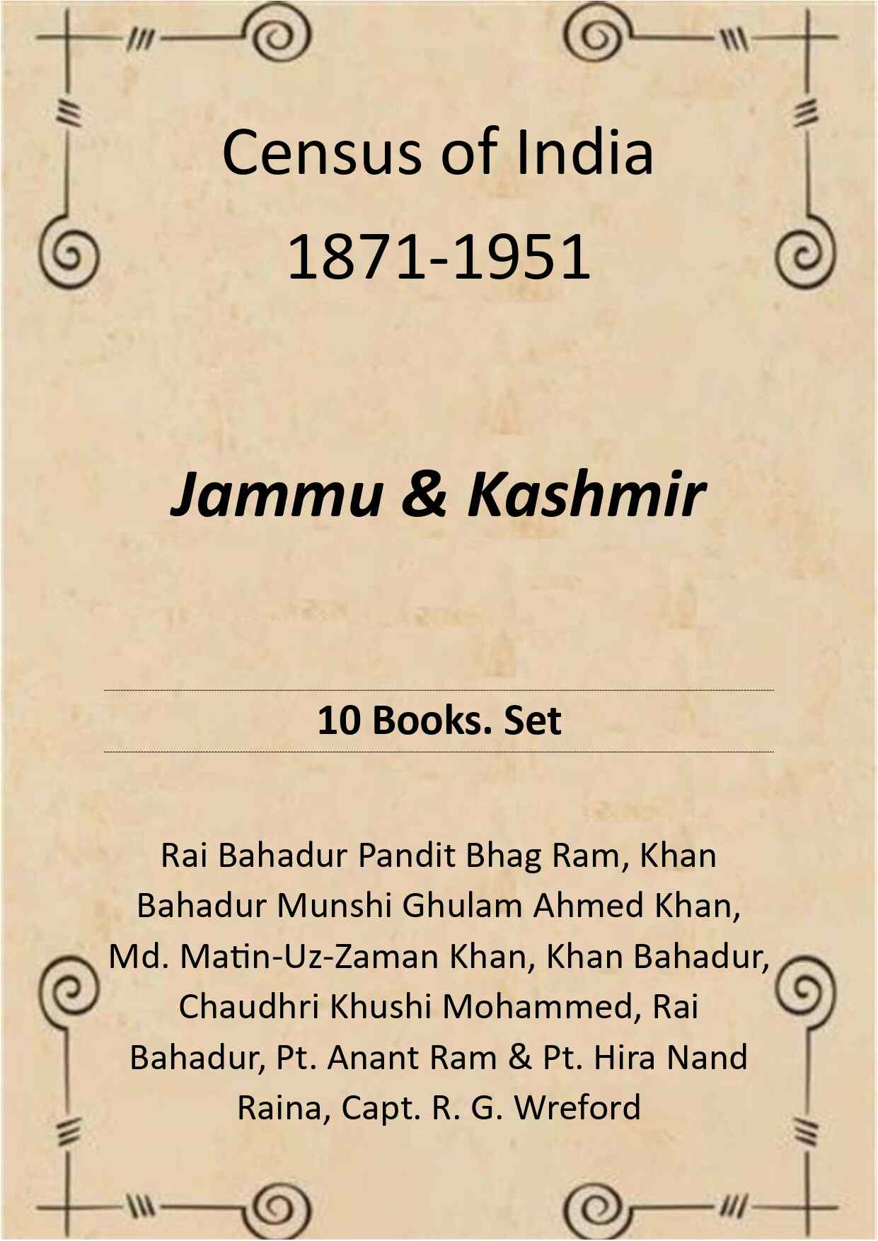 Census of India 1871-1951: Jammu & Kashmir - Gyan Books | Grocsy