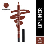 Swiss Beauty Bold Matt Lip Liner Pencil, Long-lasting , Matte Finish , Non-Drying - 6 Cherry Brown | Grocsy