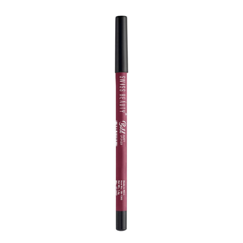 Swiss Beauty Bold Matt Lip Liner Pencil, Long-lasting , Matte Finish , Non-Drying - 11 Purple | Grocsy