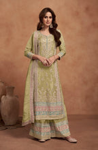 Anaita Lemon Embroidered Silk Salwar Suit | Grocsy