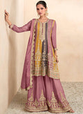 Lorenvalley Multicolor Chinon Embroidery With Sequince Work Salwar Kameez Stitched | Grocsy