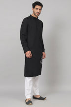 Stem Embroidery Cotton Kurta by Hilo Design | Grocsy