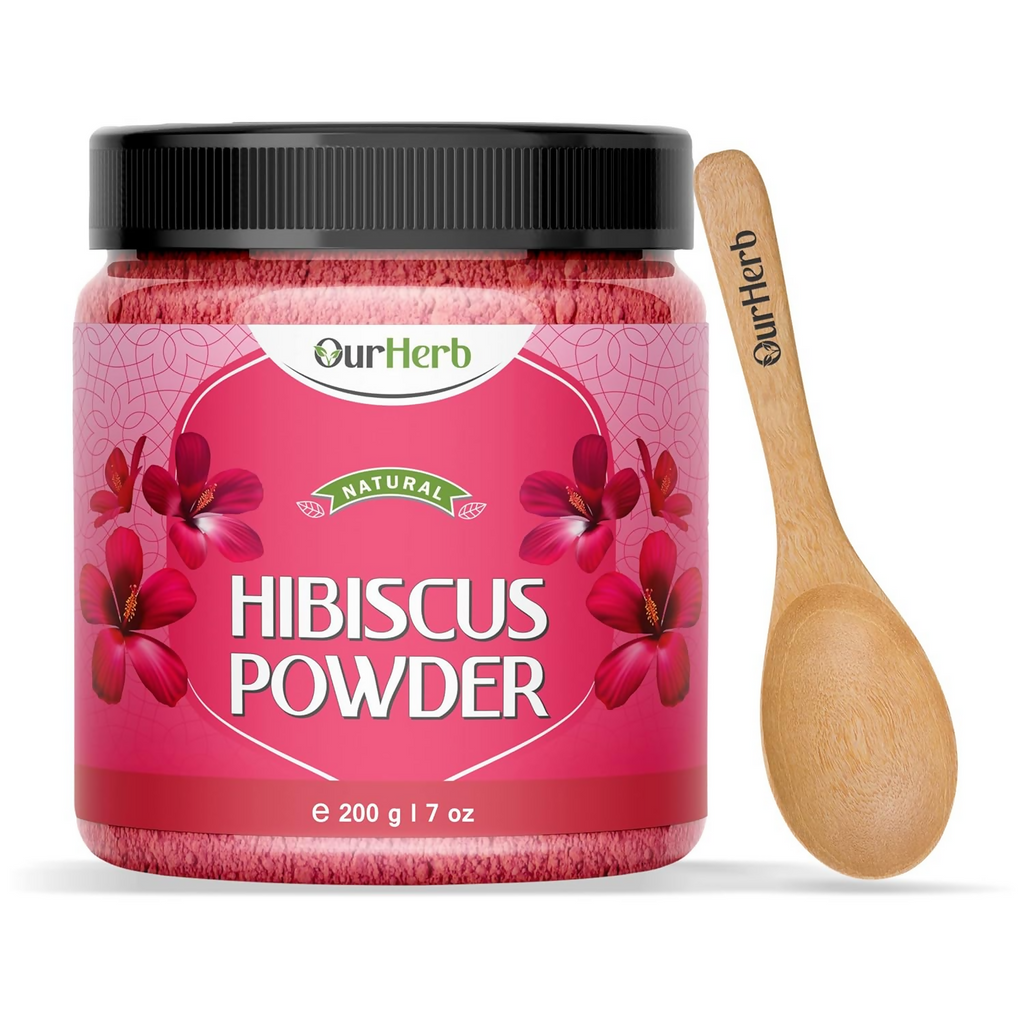OurHerb Hibiscus Flower Powder For Face Pack And Hair Mask For All Types Of Hair | Grocsy