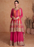 Lorenvalley Multicolor Chinon Embroidery With Sequince Work Salwar Kameez Stitched | Grocsy