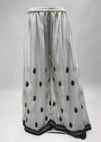 Lorenvalley White Chinon Embroidery With Sequince Work Salwar Kameez Stitched | Grocsy
