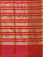 Saree Mall Red Art Silk Checked Bhagalpuri Saree | Grocsy