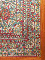 Saree Mall Mustard Art Silk Printed Bhagalpuri Saree | Grocsy