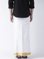 Sethukrishna Men Double Layer Readymade Dhoti With Pocket | Grocsy