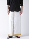 Sethukrishna Men Double Layer Readymade Dhoti With Pocket | Grocsy
