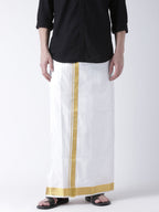 Sethukrishna Men Double Layer Readymade Dhoti With Pocket | Grocsy
