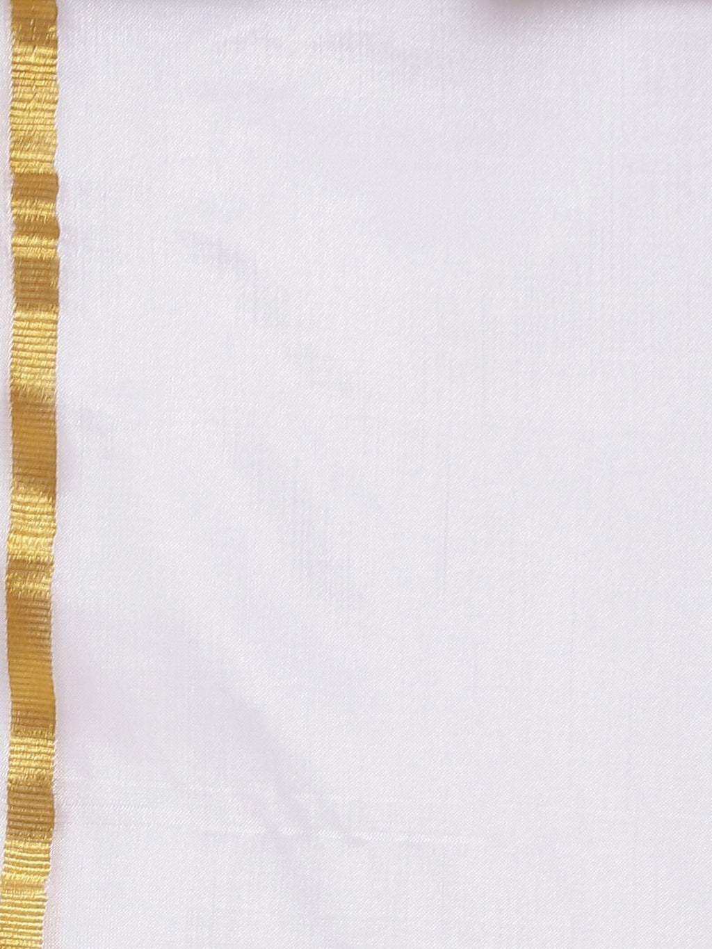 Sethukrishna Men White Solid Double Layer Readymade Dhoti With Pocket | Grocsy
