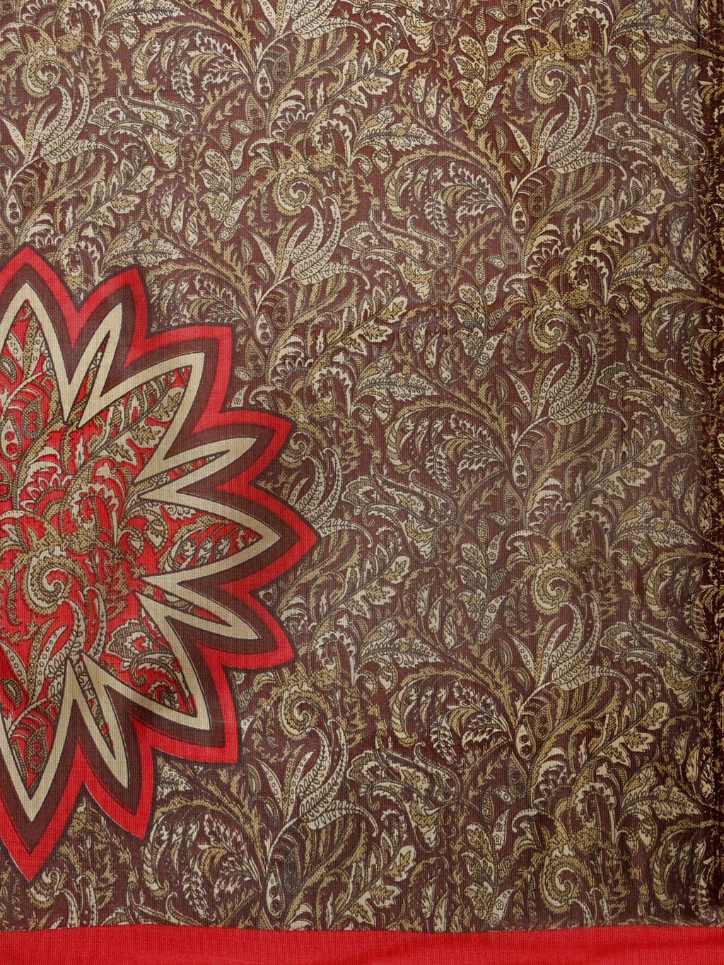 Saree Mall Red Solid Art Silk Saree | Grocsy