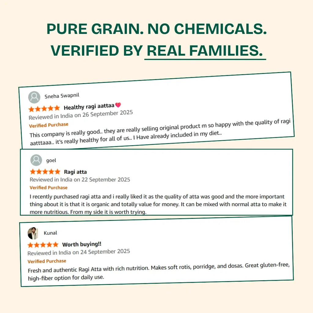 Better Nutrition Biofortified Ragi Atta / Finger Millet Flour | Grocsy