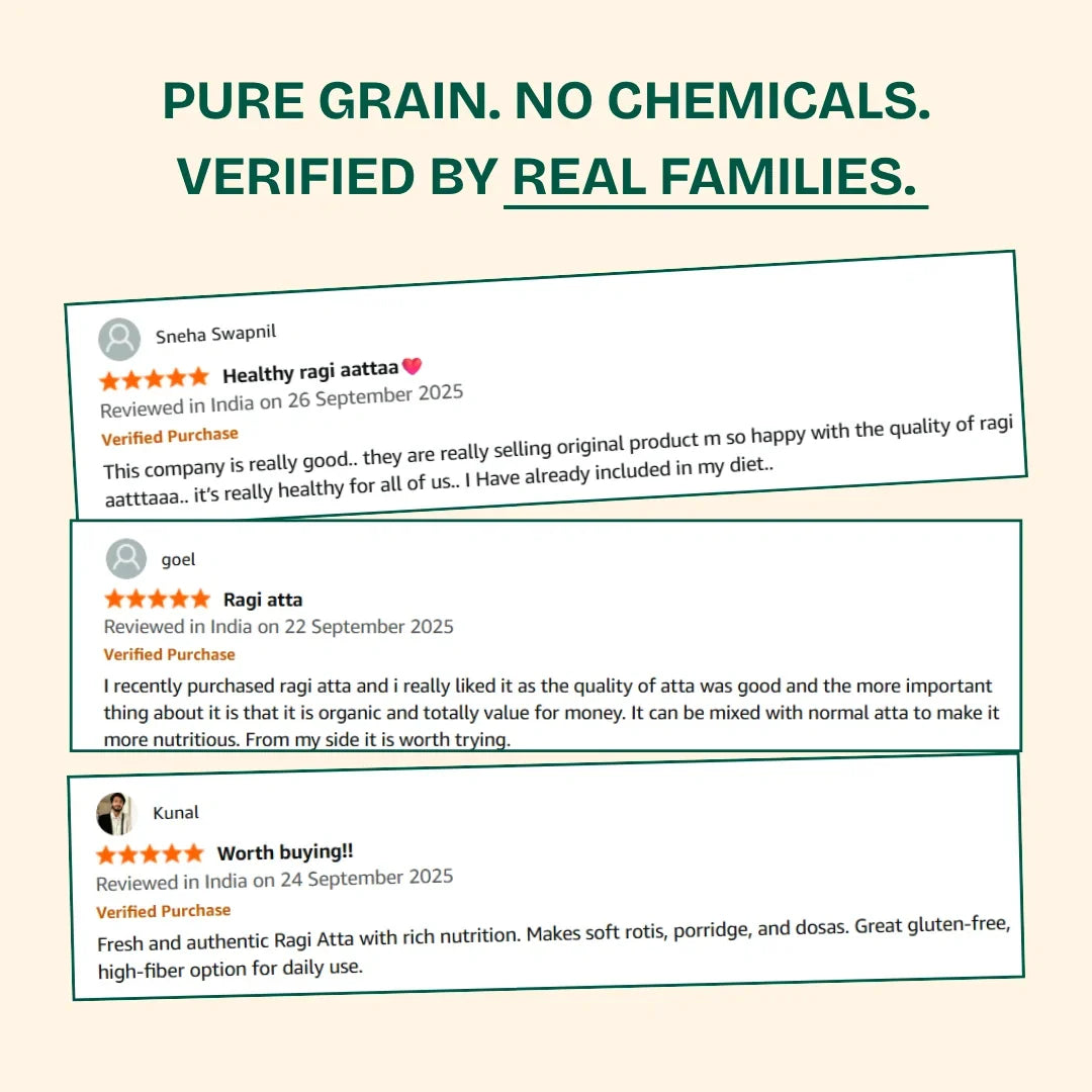 Better Nutrition Biofortified Ragi Atta / Finger Millet Flour | Grocsy