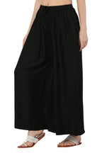 PAVONINE Black Color Rayon Fabric Jumbo Sharara For Women | Grocsy