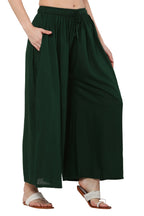 PAVONINE Bottle Green Color Rayon Fabric Jumbo Sharara For Women | Grocsy