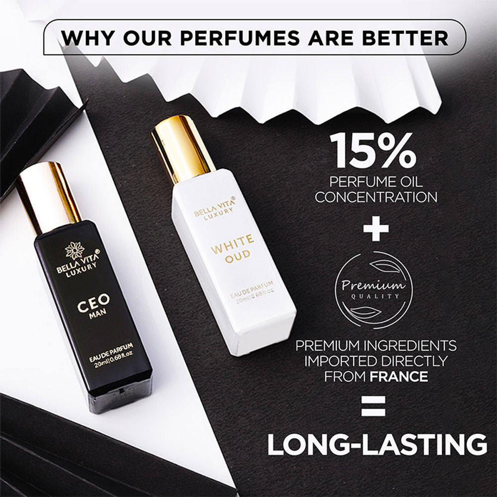 Bella Vita Light & Dark (CEO Man & White Oud) Perfume Combo | Grocsy
