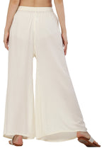 PAVONINE Off White Color Rayon Fabric Jumbo Sharara For Women | Grocsy