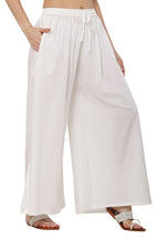 PAVONINE White Color Rayon Fabric Jumbo Sharara For Women | Grocsy