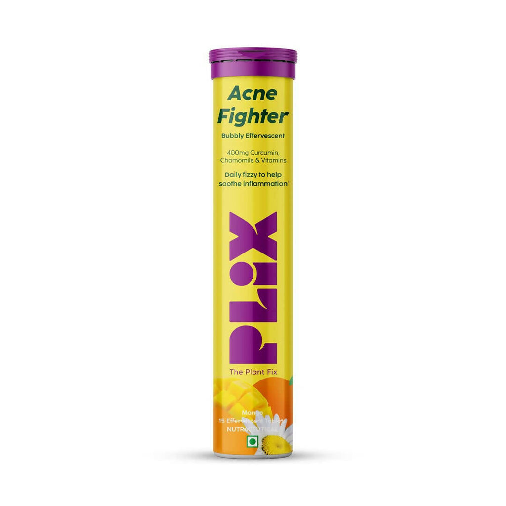 PLIX The Plant Fix Acne Fighter Effervescent Tablets - Mango | Grocsy
