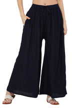 PAVONINE Navy Blue Color Rayon Fabric Jumbo Sharara For Women | Grocsy