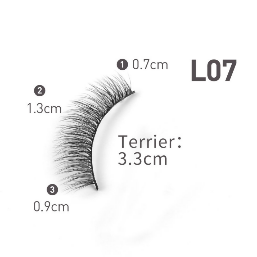 Bronson Professional Eyelash Set 3d False Long And Natural Eye Makeup - L07 | Grocsy
