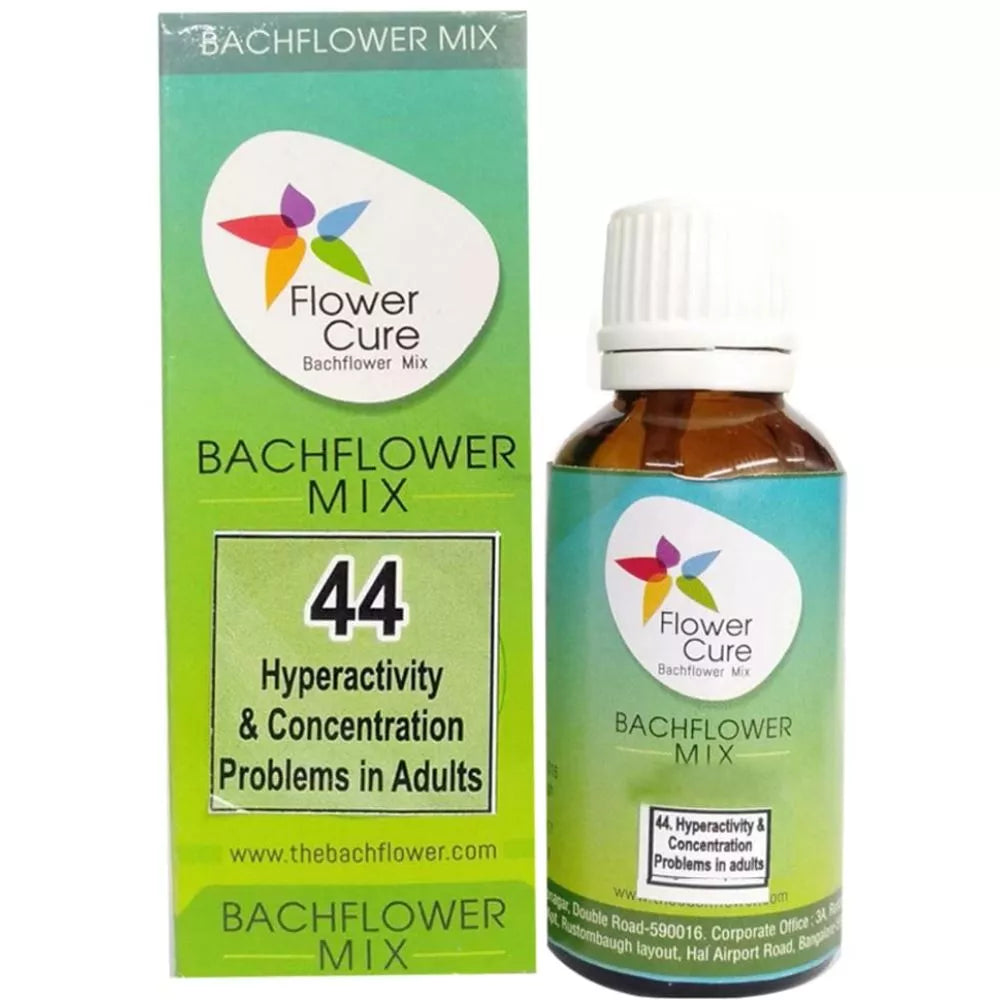 Bach Flower Mix 44 Hyperactivity & Concentration Problems In Adults Drop | Grocsy