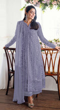 Anaita Lavender Fox Georgette Suit With Embroidery Sequenc & Khatli Work | Grocsy