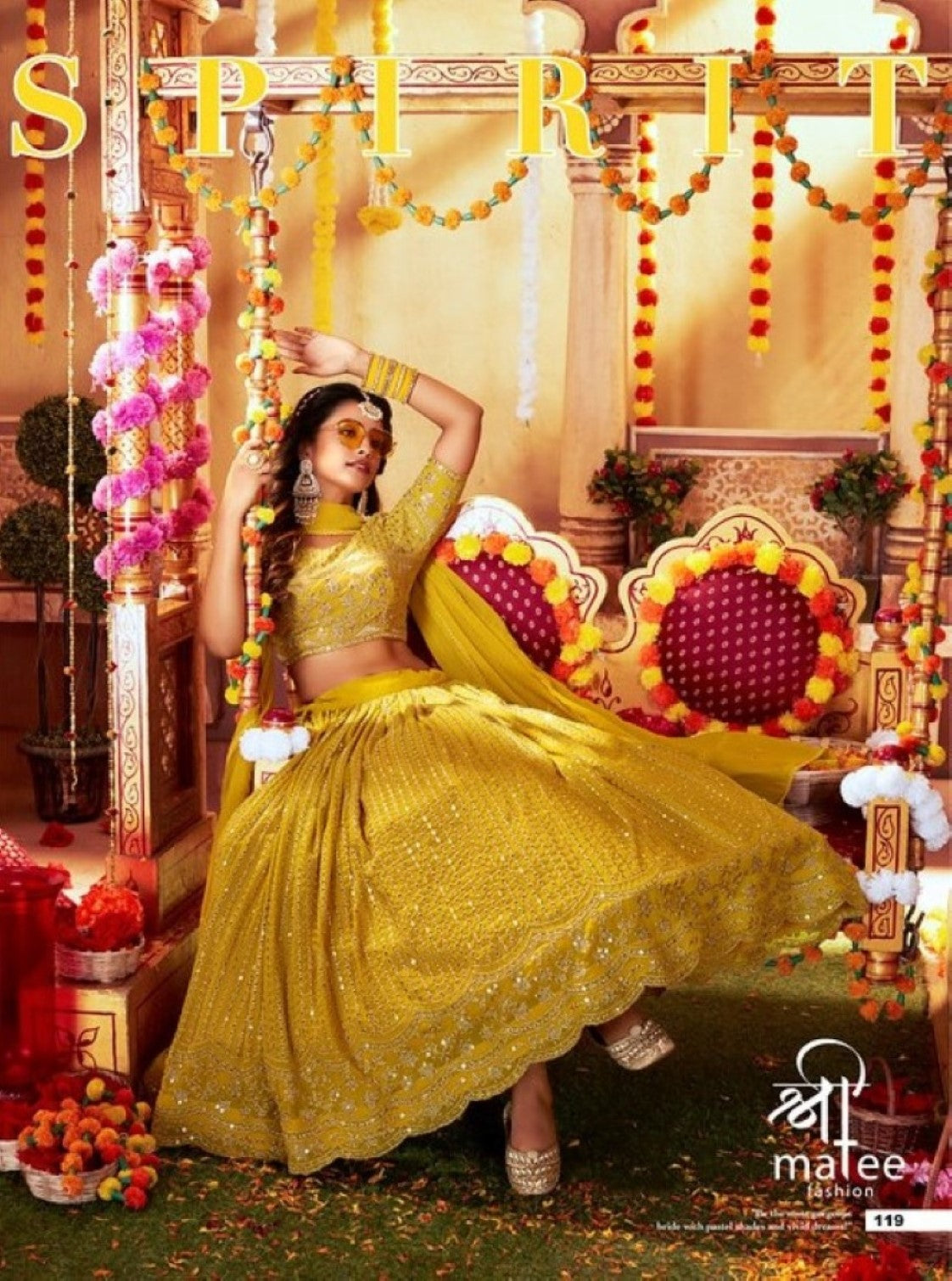 Anaita Yellow Georgette Lehenga Choli With Sequence & Thread Work | Grocsy