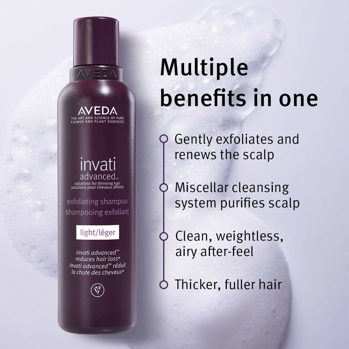 Aveda Invati Hairfall Control Light Exfoliating & Thickening Shampoo | Grocsy
