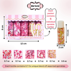 Confect Valentine Sprinkles | 11 Edible Decoration for Baking & Dessert | Grocsy
