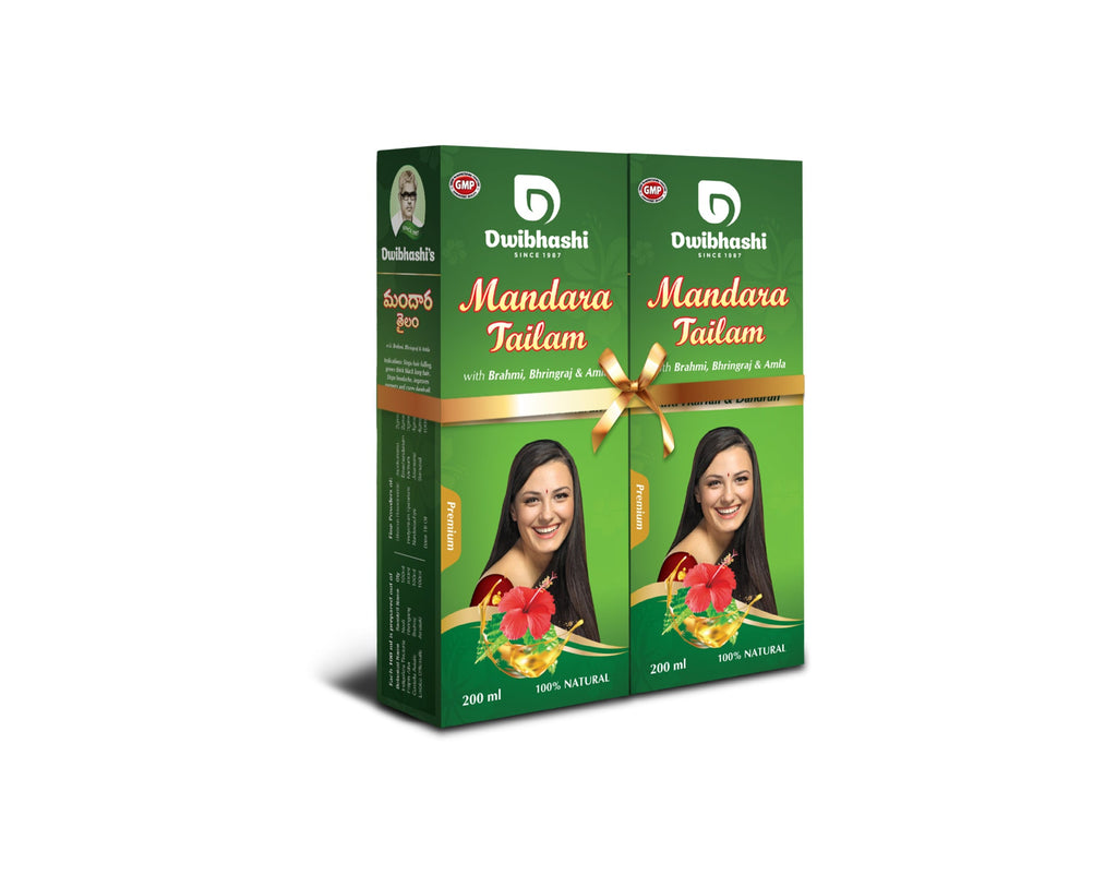 Dwibhashi Mandara Tailam | Grocsy