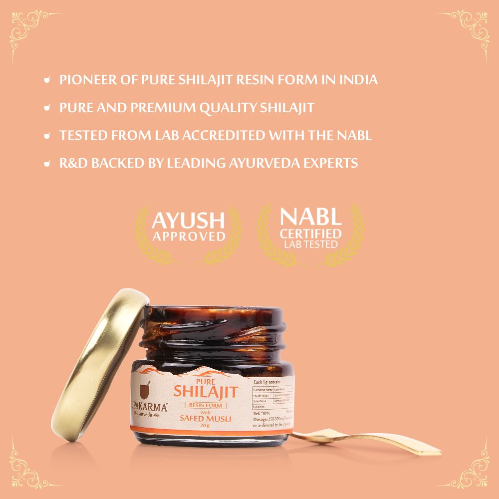 Upakarma Ayurveda Original & Pure SJ Resin Form With Safed Musli | Grocsy