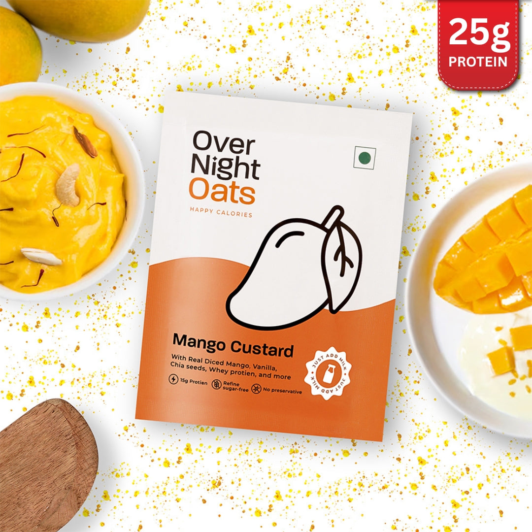 OverNightOats Mango Custard | Grocsy