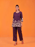 Anaita Wine Stylish Readymade Co-Ords Set | Grocsy