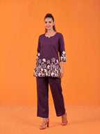 Anaita Wine Stylish Readymade Co-Ords Set | Grocsy