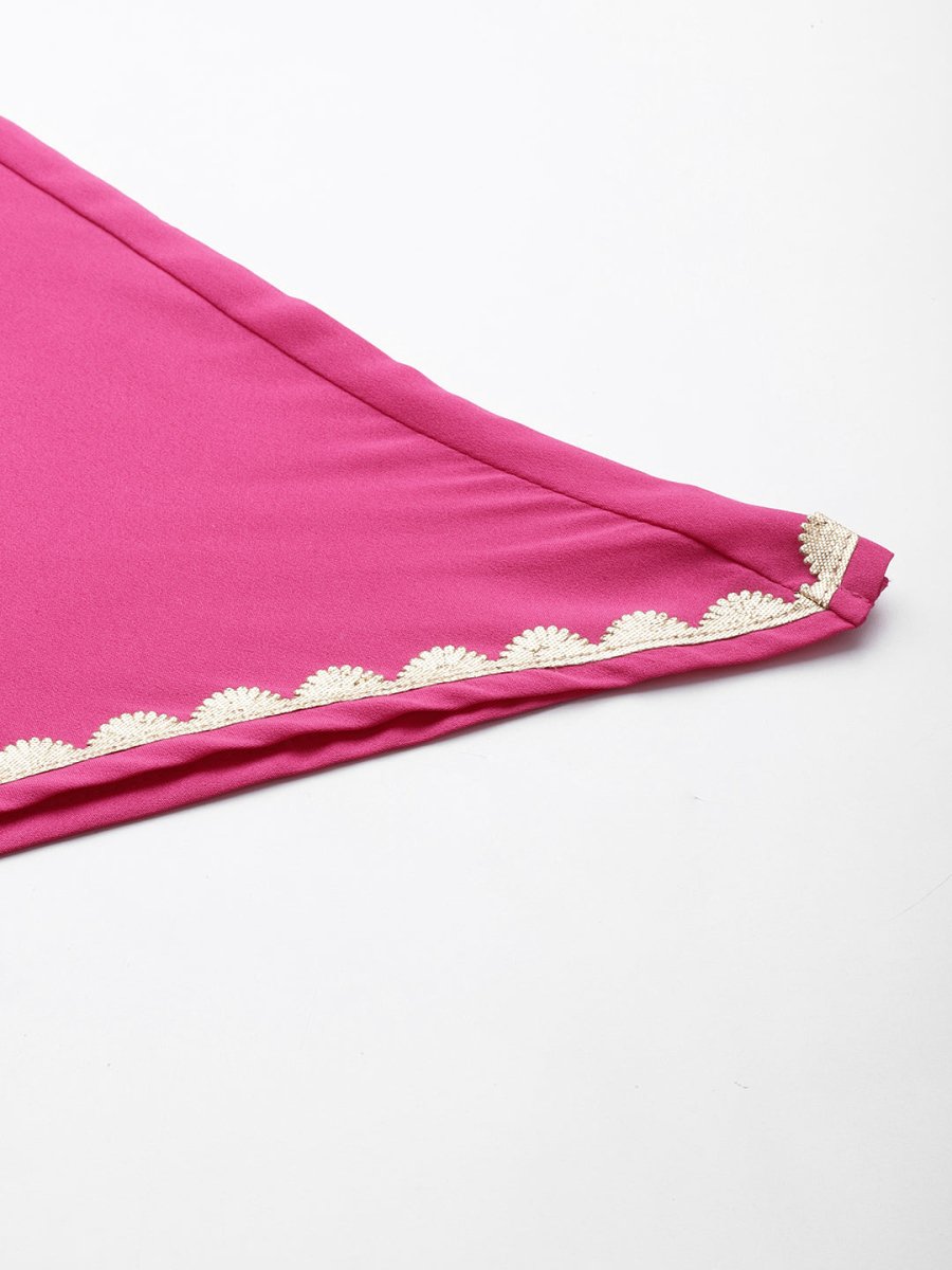 Ahalyaa Gotta Patti Kurta With Palazzos & Dupatta | Grocsy