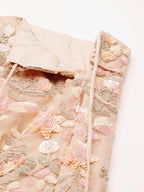 House of Panchhi Peach Net Multi Sequins with heavy Zarkan embroidery Lehenga choli & Dupatta | Grocsy