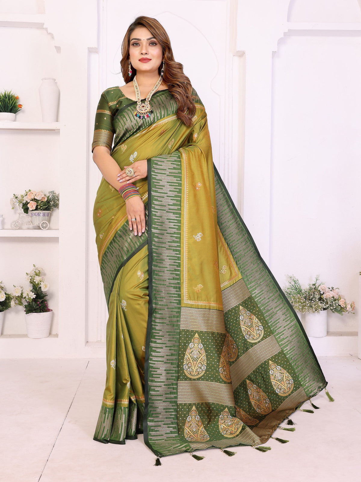 Anaita Premium South Soft Silk Saree | Grocsy
