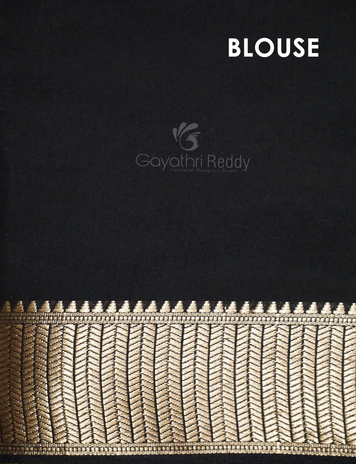 Shades of Black Floral Screen Dola Silk Saree By Gayathri Reddy Designer Studio | Grocsy