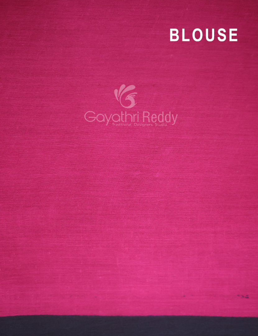 Block Print Black Coloured Mulmul Cotton Saree By Gayathri Reddy Designer Studio | Grocsy