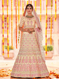 Myra Yellow Crepe Embroidered Designer Lehenga | Grocsy